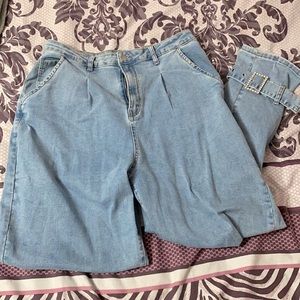 FashionNova Boyfriend Jeans Rhinestone Ankle